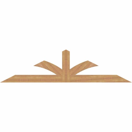 Ekena Millwork Richland Smooth Timber Gable Bracket, Western Red Cedar, 96"W x 24"H x 1 1/2"D x 5 1/2"F, 6/12 Pitch GBW096X24X0206RIC00SWR